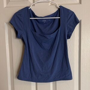 Banana Republic Navy Short Sleeve Top